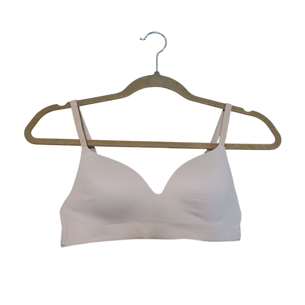 Soma Enbliss Wireless Bra Bralette Womens 32A Nude Beige Adjustable Comfortable